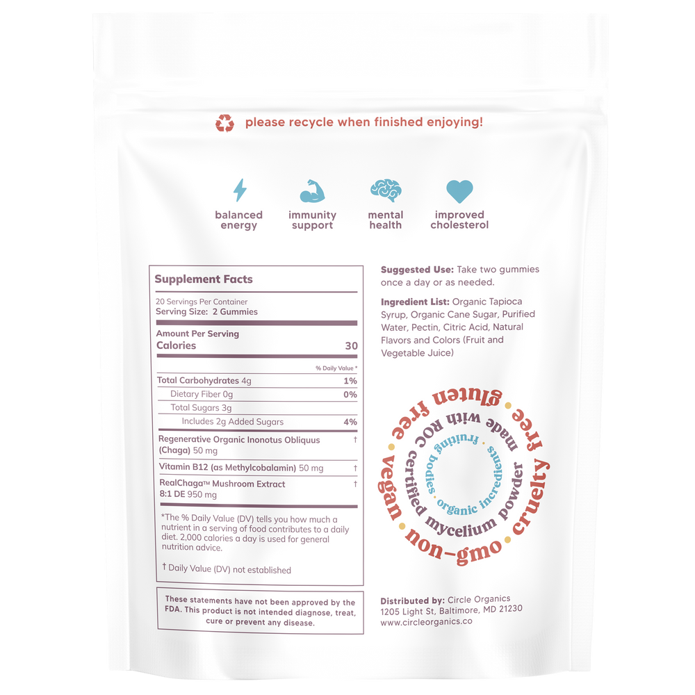 Circle Daily Mushroom Gummies 40ct