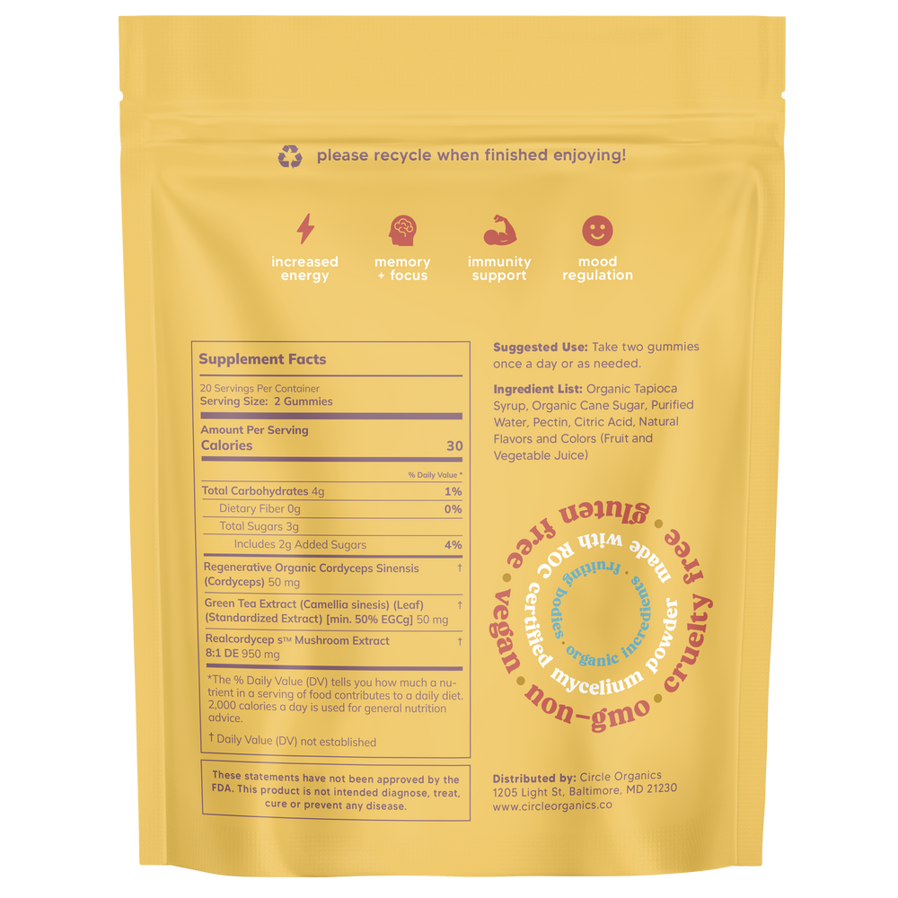 Circle Energy Mushroom Gummies 40ct