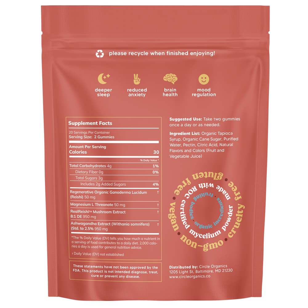 Circle Relax Mushroom Gummies 40ct