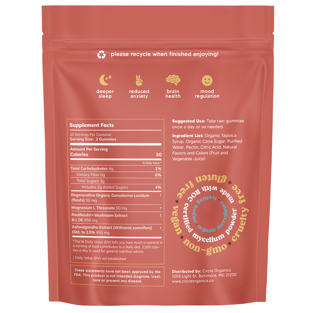 Circle Relax Mushroom Gummies 40ct