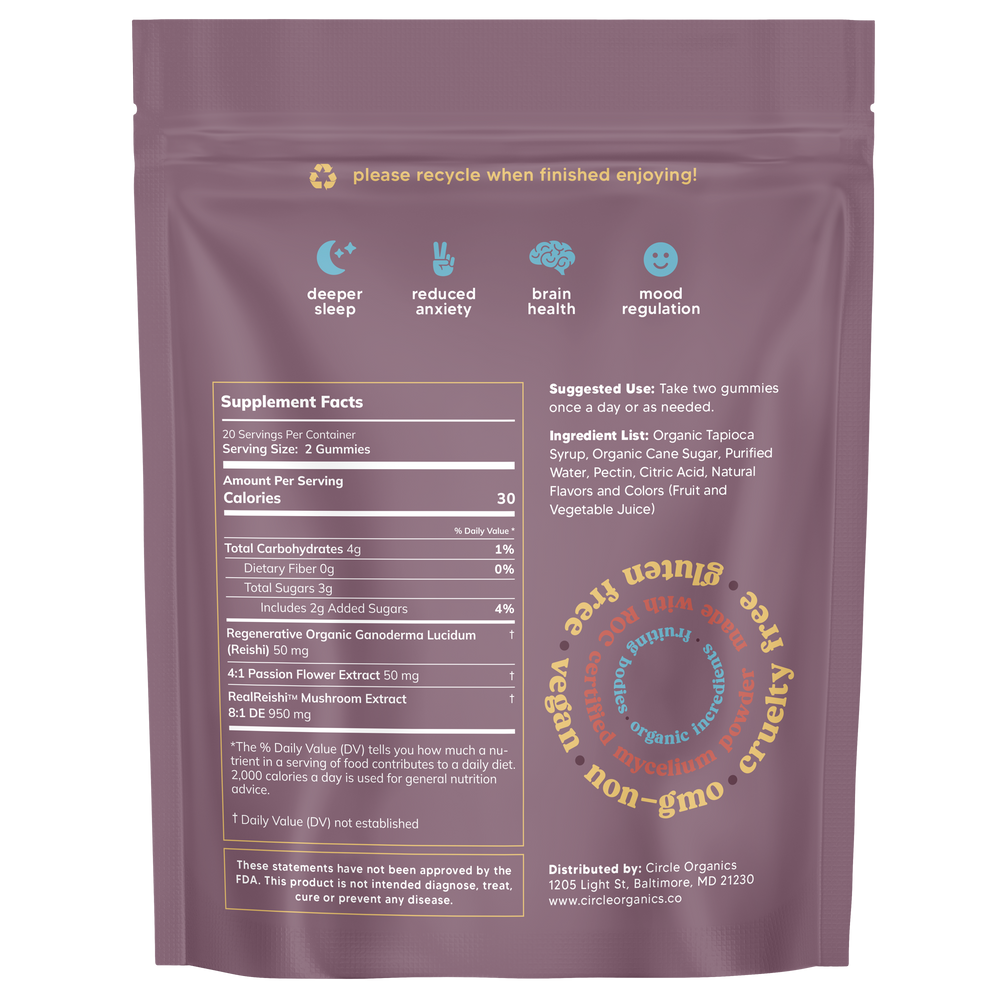 Circle Sleep Mushroom Gummies 40ct