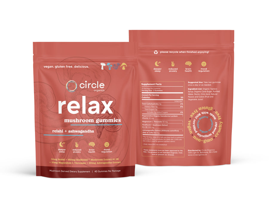 Circle Relax Mushroom Gummies 40ct