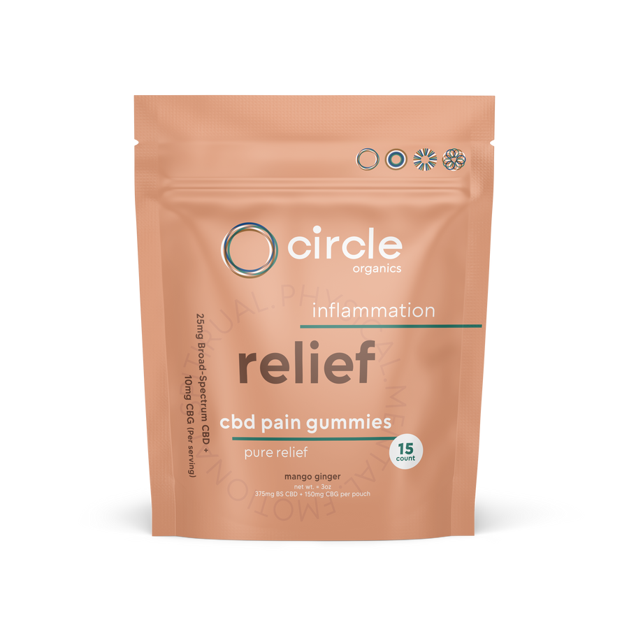 Circle Relief CBD Gummies 15ct Pouch