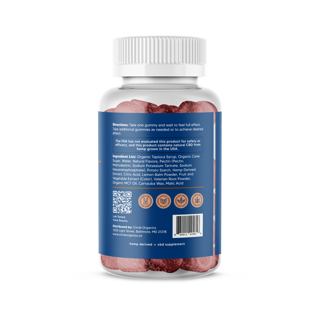 Circle Sleep CBD Gummies 30ct Bottle