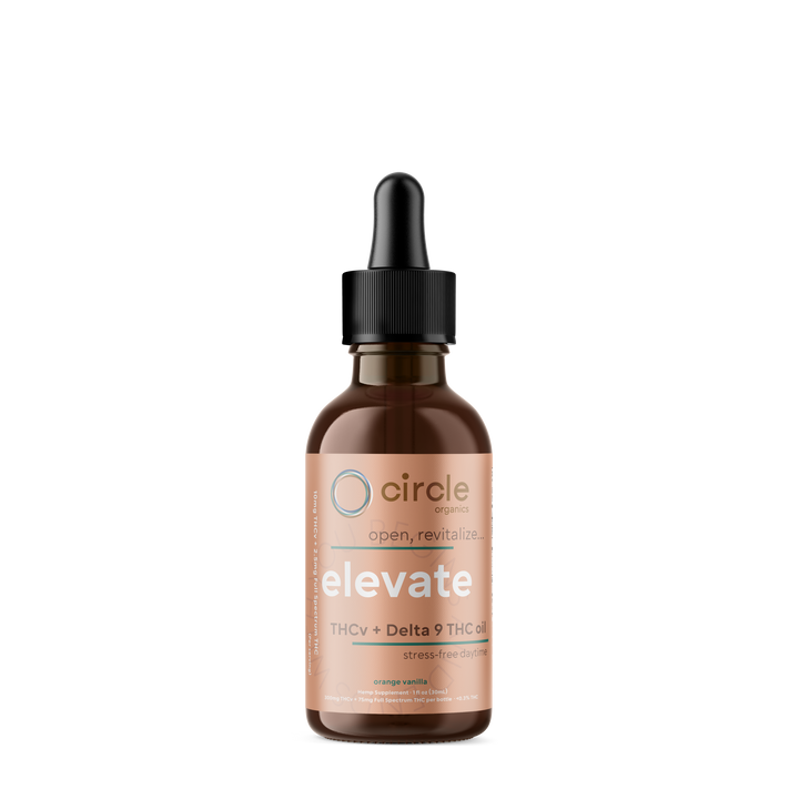 Circle Organics Elevate THCV + Delta 9 THC Oil - Orange Vanilla | 10mg