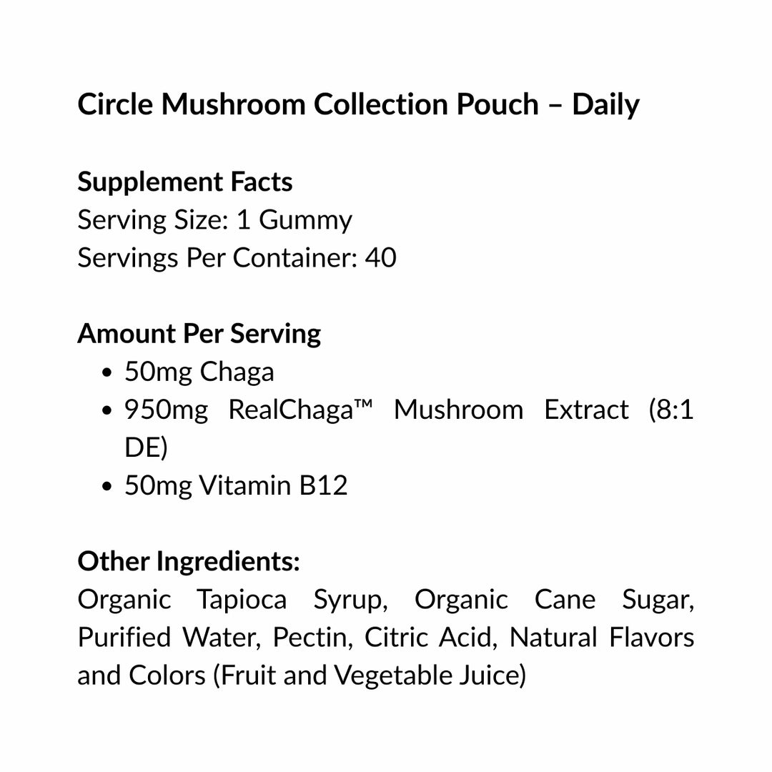 Circle Daily Mushroom Gummies 40ct