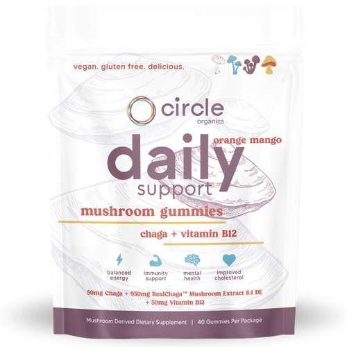 Circle Daily mushroom gummies pouch