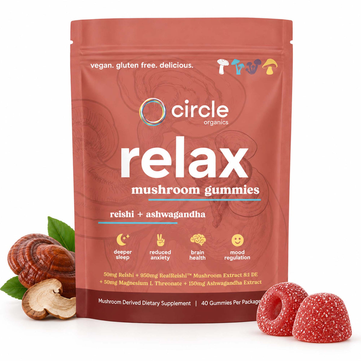 Circle Relax Mushroom Gummies